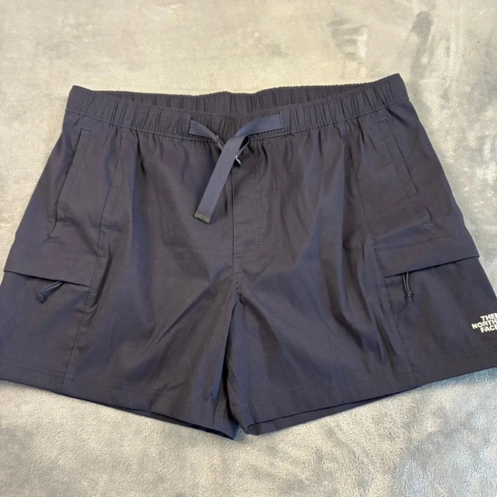 The North Face Men's Cargo Shorts Navy Blue Hiking Outdoor Stretch XL 36x5in
